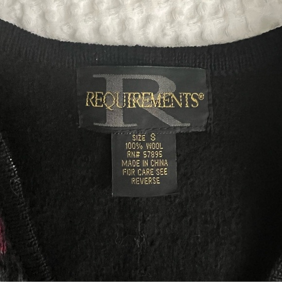 Vintage Wool Plaid‎ Vest Eclectic Grandpa Classic Zip Front Size Small Academia - Picture 5 of 6